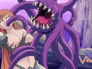 Sexy hentai valkyries get fucked by the big dicks of demon monsters
