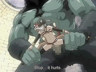 Huge demon impales Princess Lilia and catgirl with huge cocks