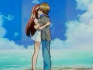 Redhead teen with a hairy pussy gets her virginity taken by anime boyfriend